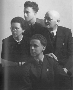 Fam.Bonyhady: Edith, Eric, Edward, Fred (im Uhrzeigersinn), Foto: Archiv Tim Bonyhady