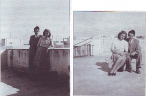 Gerda Eisler geb. Engel und Hans Eisler 1947 in Tel Aviv (Archiv Gerda Eisler, entnommen aus G. Eisler: Alles, woran ich glaube, ist der Zufall. Eine Jugend in Graz und Tel Aviv. Hg. von Inga Fischer. CLIO: Graz 2017.