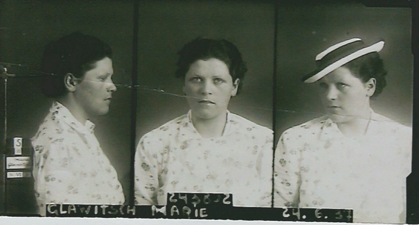 Maria Glawitsch Quelle: LG f. Strafsachen, A11-Vr-Strafakten LG 1, 2384/1942