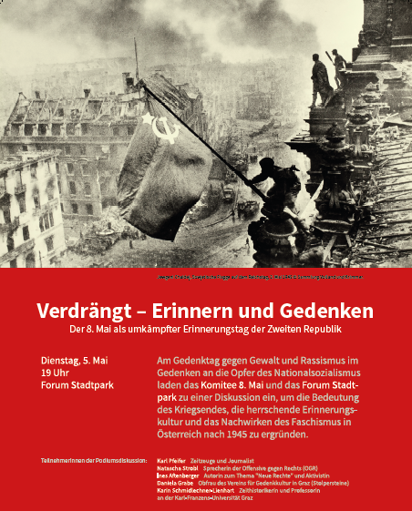 Plakat "Verdrängt - Erinnern und Gedenken"