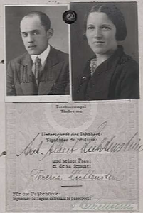 Reisepass Albert und Teresa Lichtenstein, ca. 1933