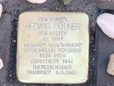 Stolperstein für Hedwig Düdner
Verlegung am 16. August 2016
Foto: J.J. Kucek