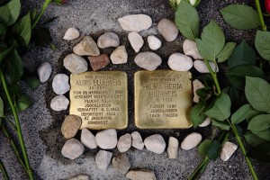 Stolpersteine für Alois und Helma Bluehweis, Aug. 2016 (Foto: JJKucek)