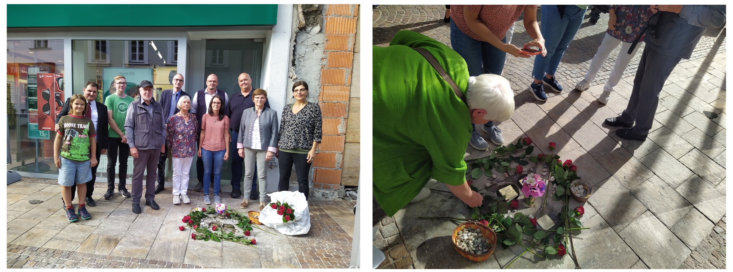 Stolpersteine-Verlegung für Irene und Ludwig Roehr, 21092023. Foto: Verein für Gedenkkultur