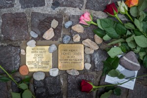 Stolpersteine-Verlegung für Maria Dicker, 27.9.2017 (Foto: Alexander Danner)