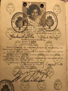 Trudes schwedischer Pass (Familienarchiv)