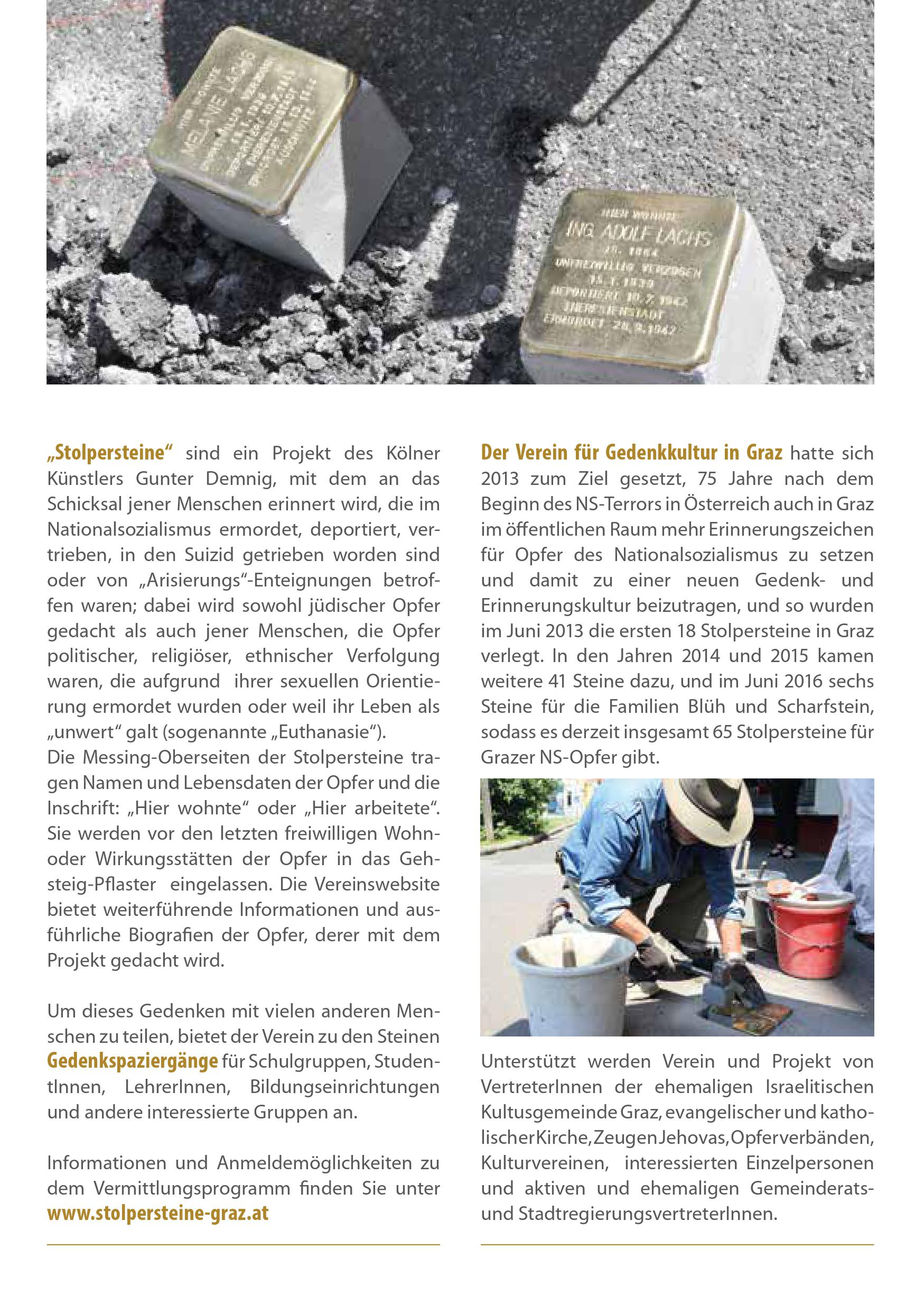 Verlegung Stolpersteine Aug3