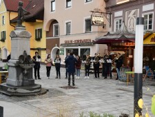 Stolpersteinverlegung für die Familie Sensel am 8.11.2021 in Kindberg ©Stadtgemeinde Kindberg