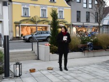 Stolpersteinverlegung für die Familie Sensel am 8.11.2021 in Kindberg ©Stadtgemeinde Kindberg