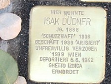 Stolperstein Isak Düdner
Foto: J.J. Kucek