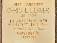 Stolperstein für Christl Berger (Leoben) Wikimedia Commons