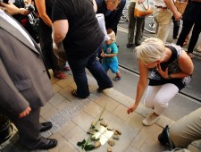 Stolpersteine Graz, Familie Dortort (Foto: Egon Lauppert)