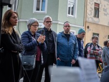 Stolpersteinverlegung für die Familie Lichtenstein am 22.10.2021 ©Alexander Danner