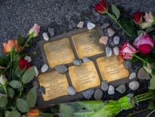 Stolpersteinverlegung für die Familie Lichtenstein am 22.10.2021 ©Alexander Danner