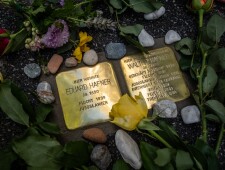 Stolpersteinverlegung für die Familie Hafner am 22.10.2021 ©Alexander Danner