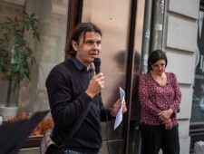 Stolpersteinverlegung für die Familie Hafner am 22.10.2021 ©Alexander Danner