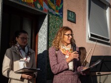 Stolpersteinverlegung für Johanna Schunko und Olga Siak am 23.10.2021 ©Alexander Danner