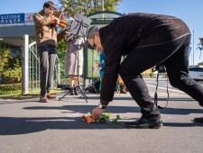 Stolpersteinverlegung für Anton Valentin Vidic am 23.10.2021 ©Alexander Danner