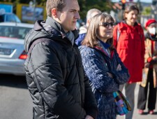 Stolpersteinverlegung für Anton Valentin Vidic am 23.10.2021 ©Alexander Danner