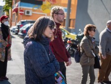 Stolpersteinverlegung für die Familien Brandner und Vidic am 23.10.2021 ©Alexander Danner