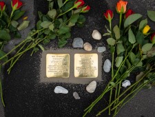 Verlegung der Stolpersteine für Familie Weinberger am 22.10.2020, ©Alexander Danner