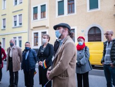 Verlegung des Stolpersteins für Konrad Draschkowitsch am 22.10.2020, ©Alexander Danner