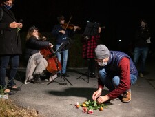 Verlegung des Stolpersteins für Marina Matzner am 22.10.2020, ©Alexander Danner