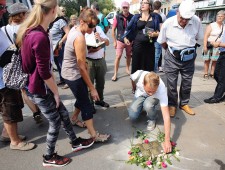 Verlegung der Stolpersteine für die Familie Silberstein am 16. August 2016
Foto: J.J. Kucek