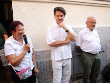 Verlegung der Stolpersteine für die Familie Kohn am 16. August 2016
Foto: J.J. Kucek