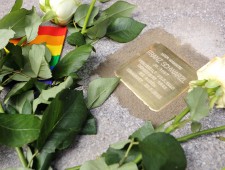 Verlegung Stolperstein Franz Schwarzl, Foto JJKucek